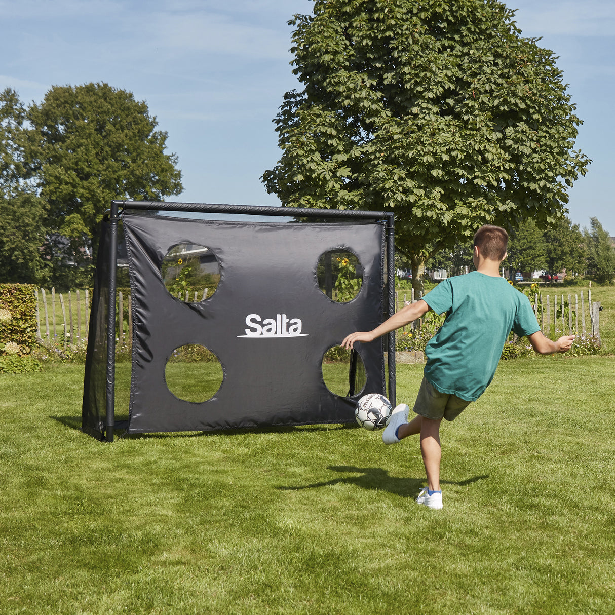 Fodboldmål Legend m. sharpshooter 220 x 170 x 80 cm Salta