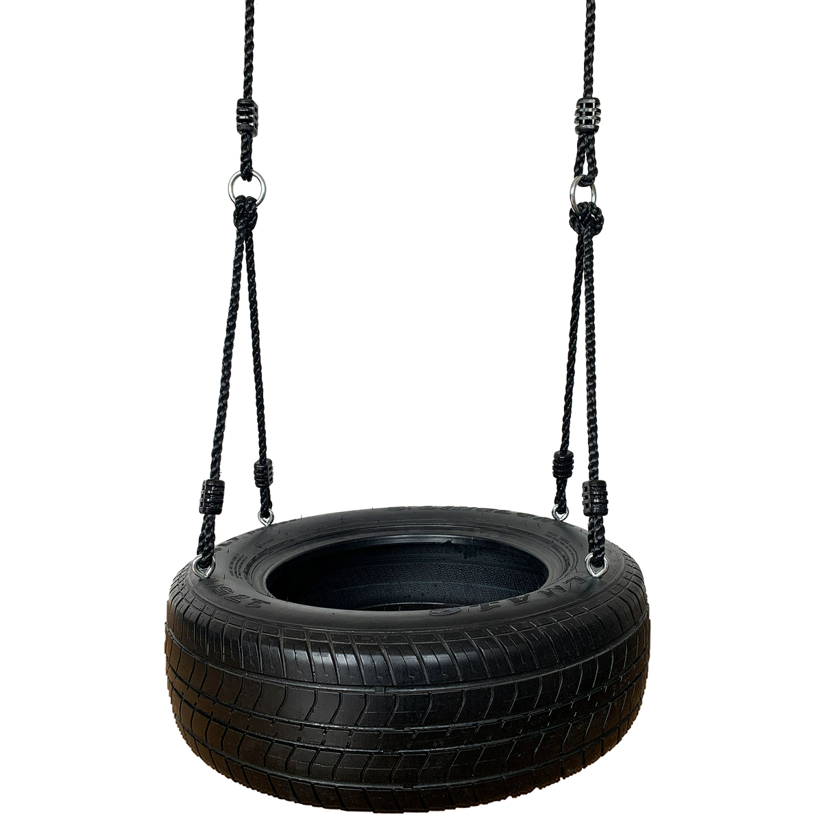 Dækgynge med sort reb