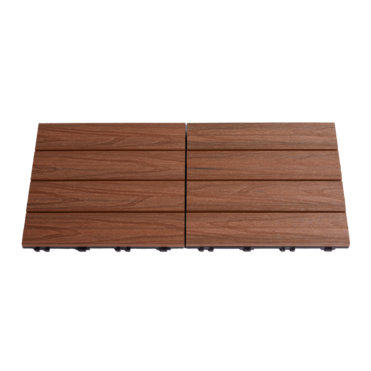 Terrasseflise komposit 30 x 30 cm 4-pak, teak