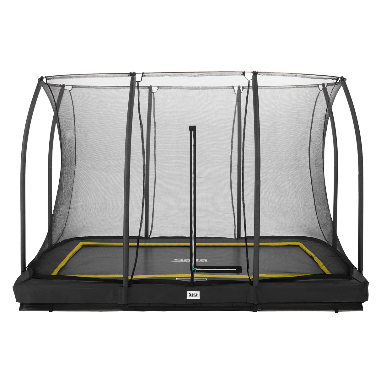 Trampolin Comfort Edition Ground 305 x 214 cm sort inkl. sikkerhedsnet Salta