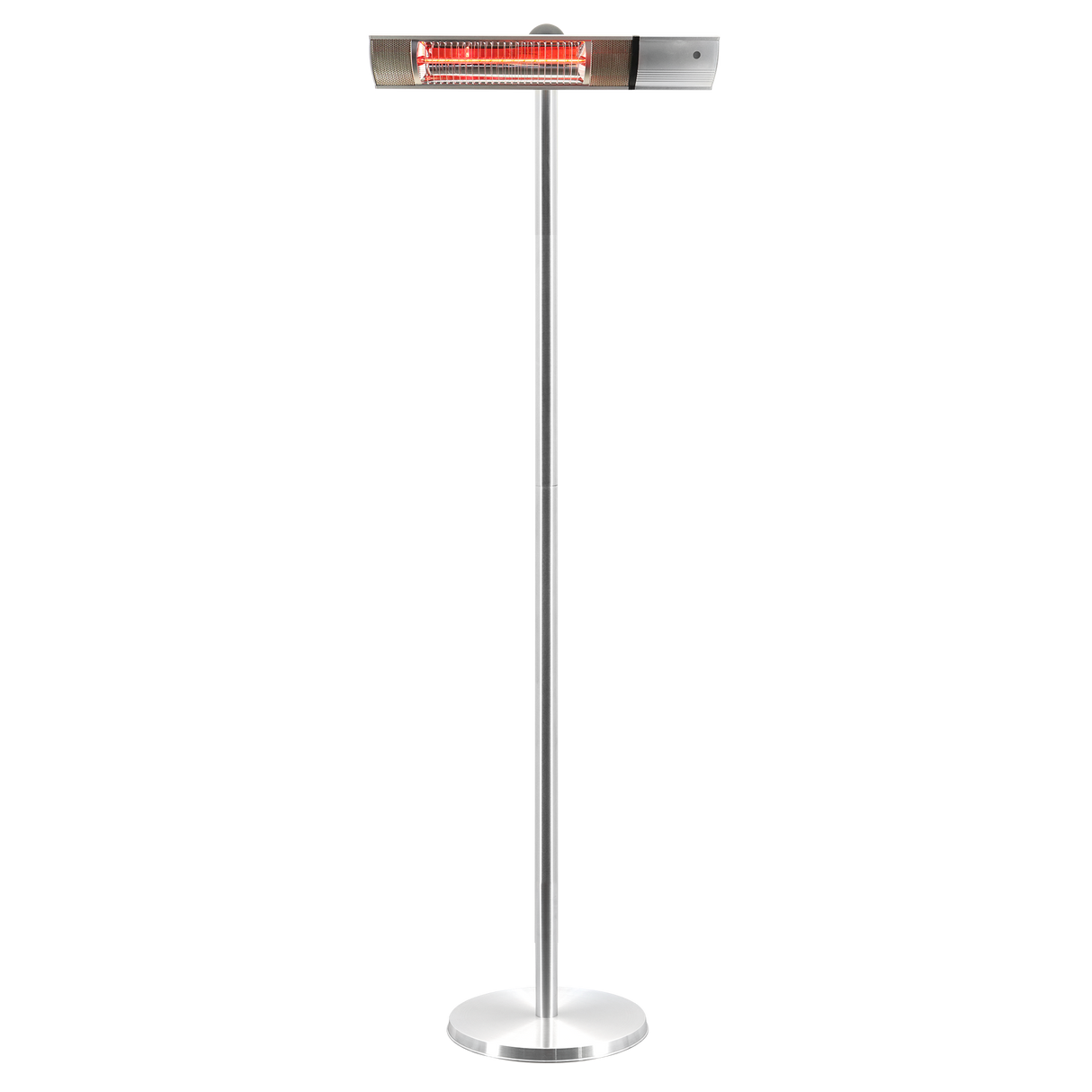 Terrassevarmer 500/1000/1500W gulvmodel, remote, RGT, sølv