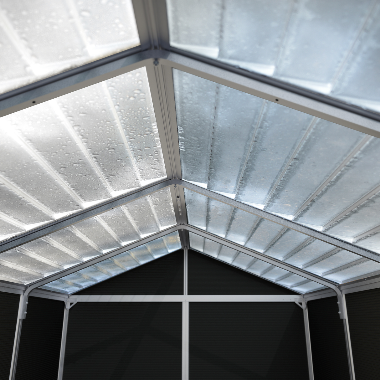 Skur Rubicon 7,0 m2. mørkegrå Palram - Canopia