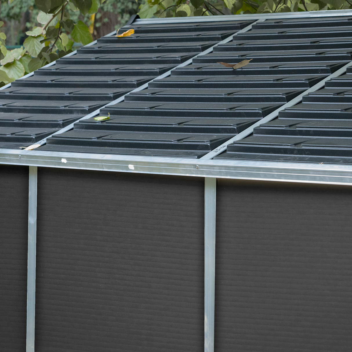 Skur Rubicon 7,2 m2. mørkegrå Palram - Canopia