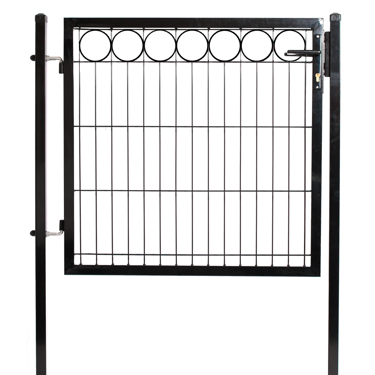 Låge for panelhegn med deko "O" 100 cm