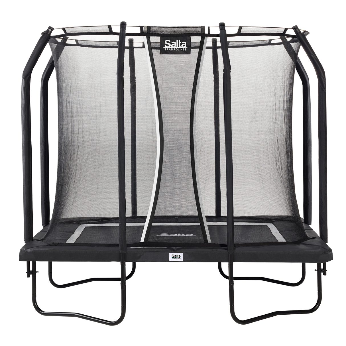 Trampolin Premium Black Edition rektangulær 305 x 214 cm inkl. sikkerhedsnet Salta