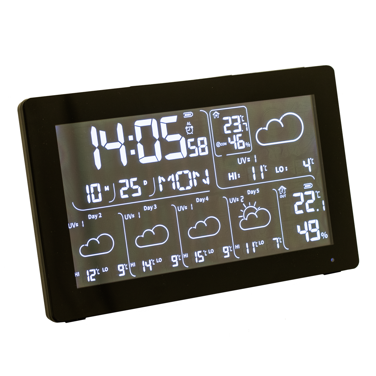 Vejrstation - med 5 dages vejrudsigt, wifi