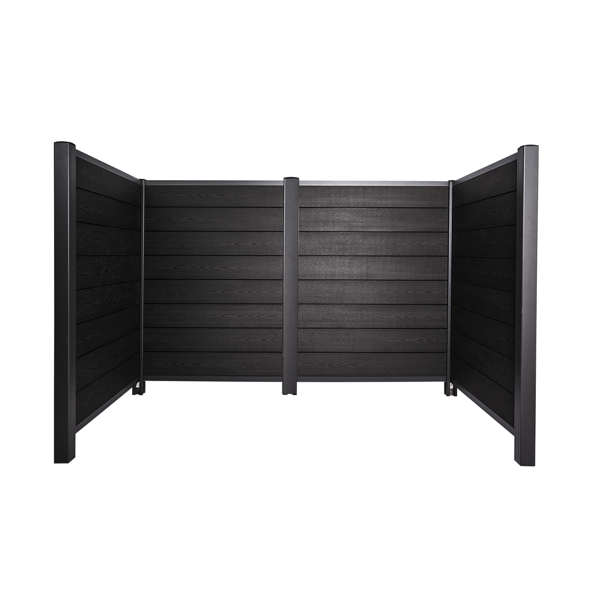 Komposit skraldeskjul - trælook Roma H: 121 x B: 256 x D: 95 cm