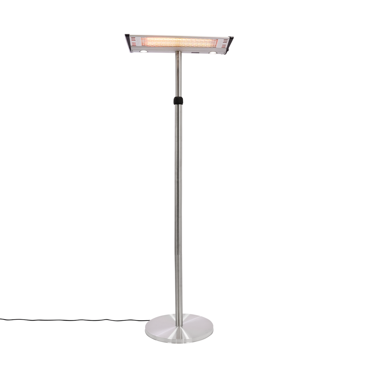 Terrassevarmer 2000W gulvmodel, sølv