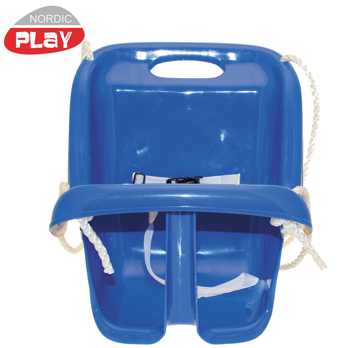 Babygynge med høj ryg - blå