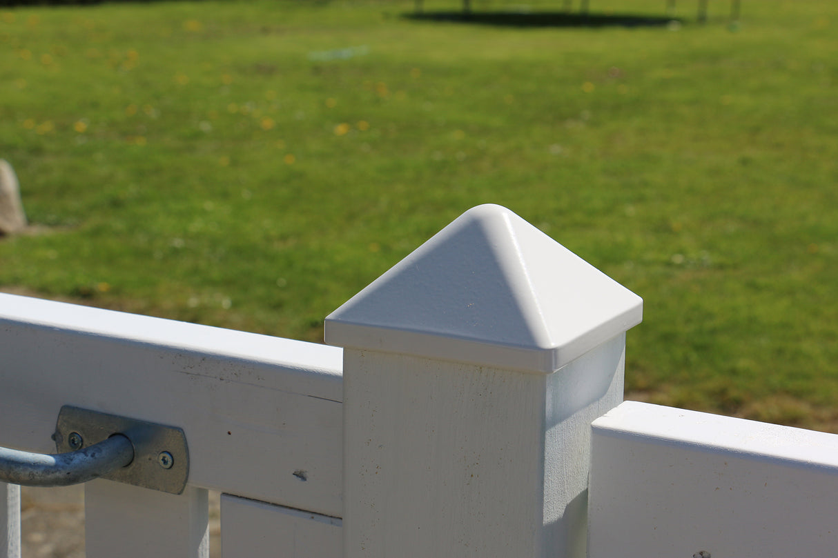 Kokille hvid alutop - PYRA 104 stolpehat