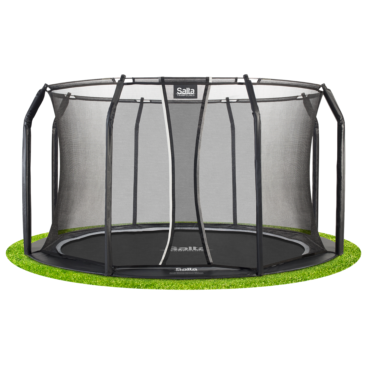 Trampolin Royal Baseground Ø305 cm, sort inkl. sikkerhedsnet Salta