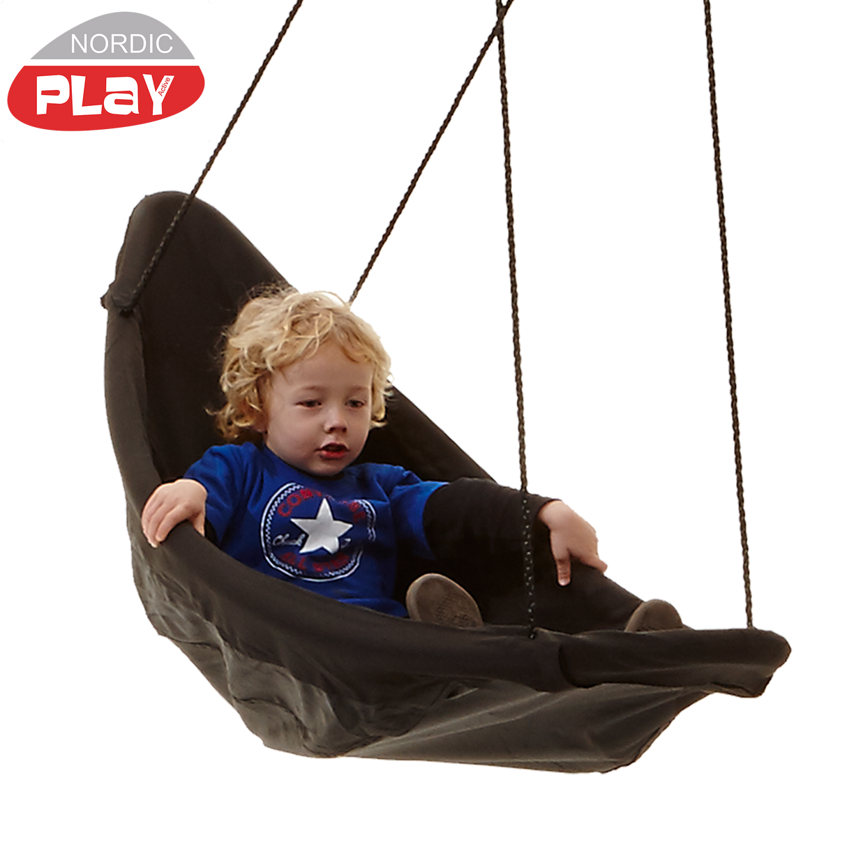 Kanogynge, sort 153 x 54 cm