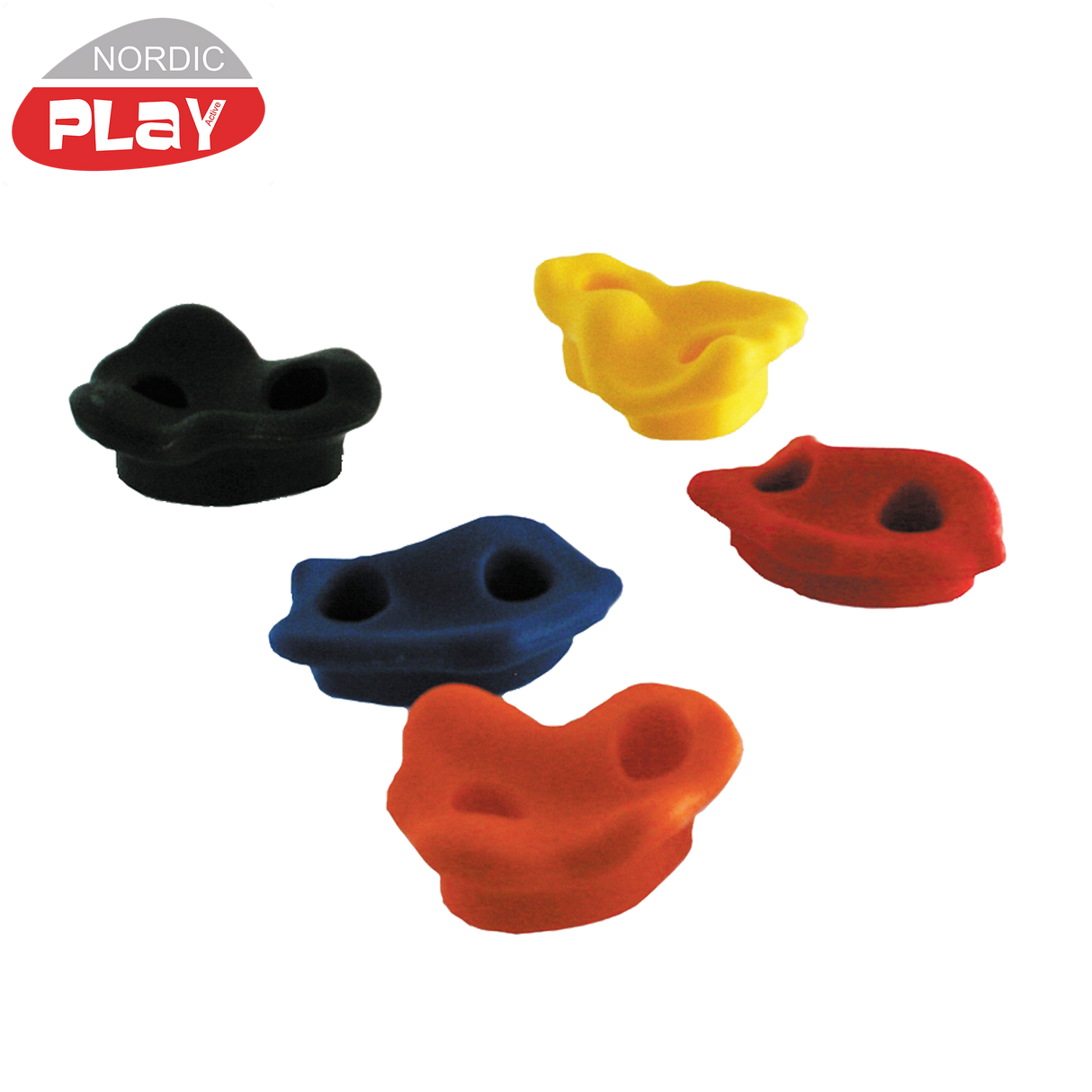 Klatresten 5 stk - inkl. skruer, plastik