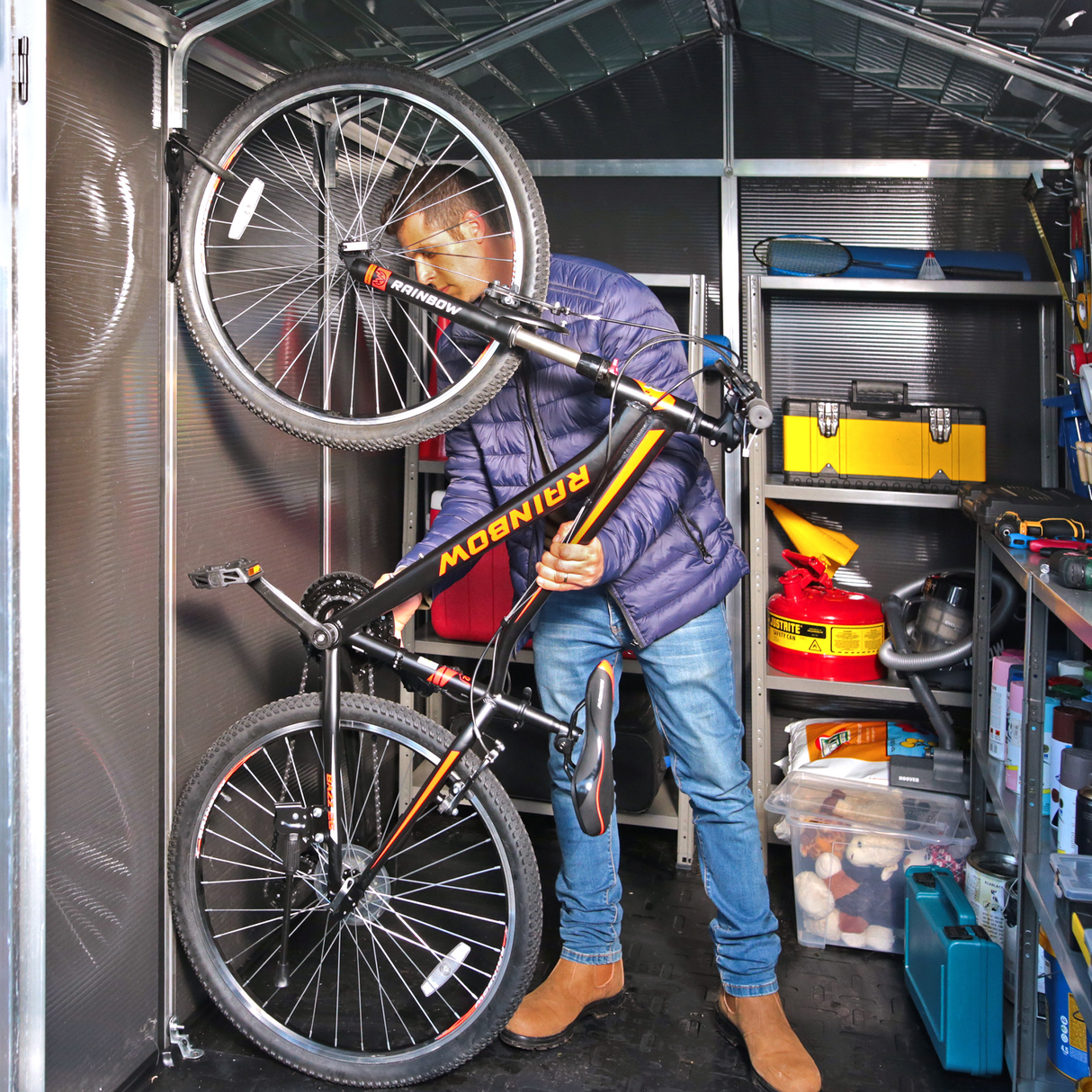 Skur Rubicon 4,2 m2. mørkegrå Palram - Canopia