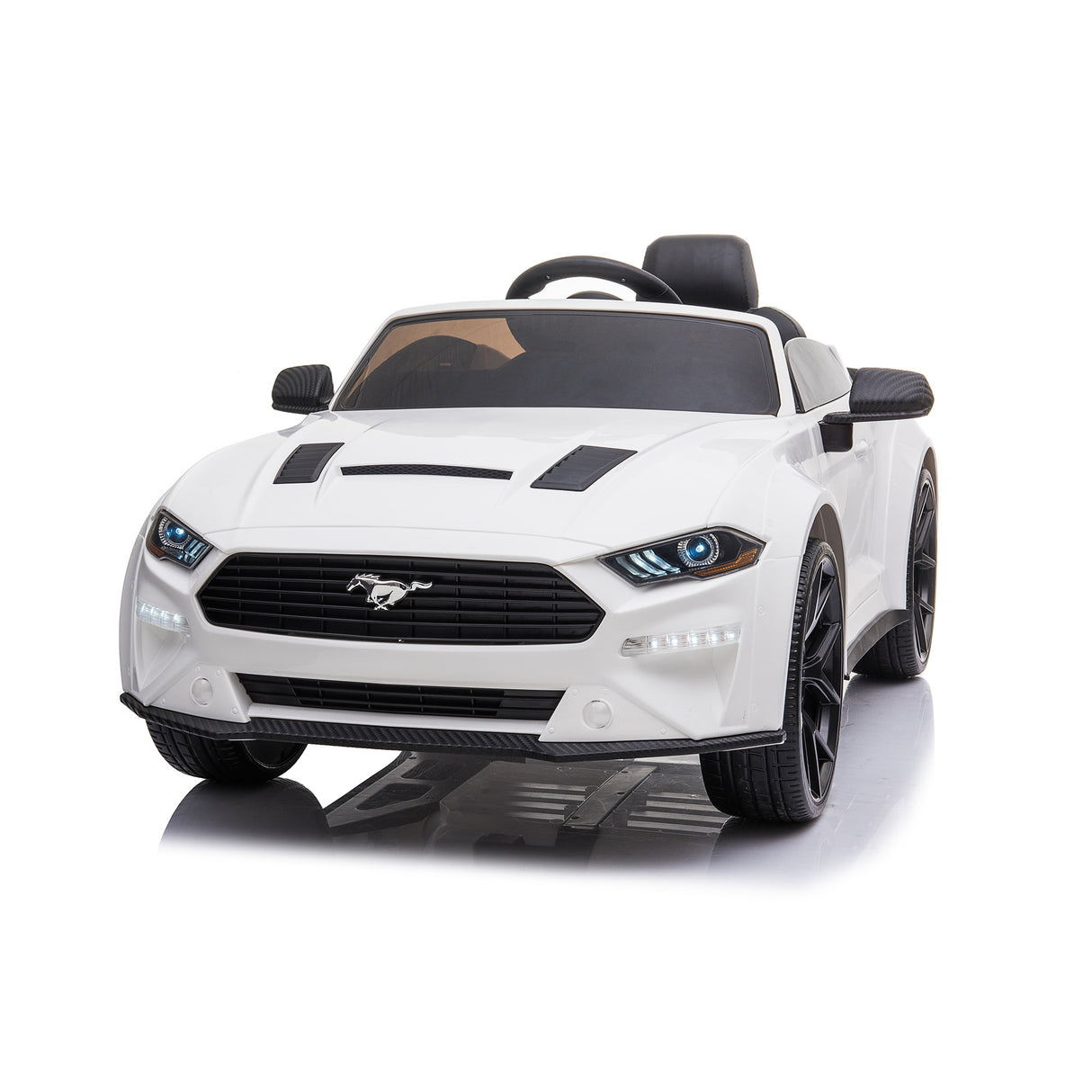 Elbil Ford Mustang 2x12V batteri, 24V output EVA hjul, PU lædersæde