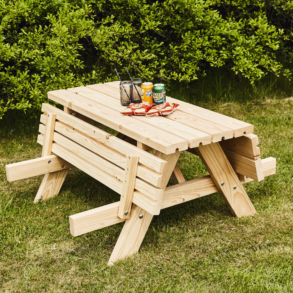 Junior bord/bænksæt 42 mm, lærk