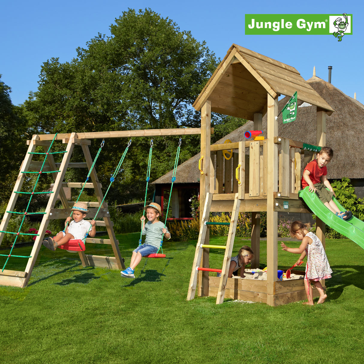 Legetårn Jungle Gym Club 2.1 m/2-Climb Module 220 ekskl. rutschebane