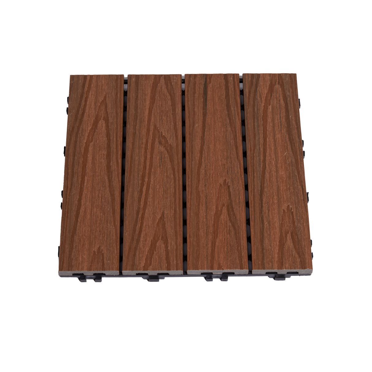 Terrasseflise komposit 30 x 30 cm 4-pak, teak