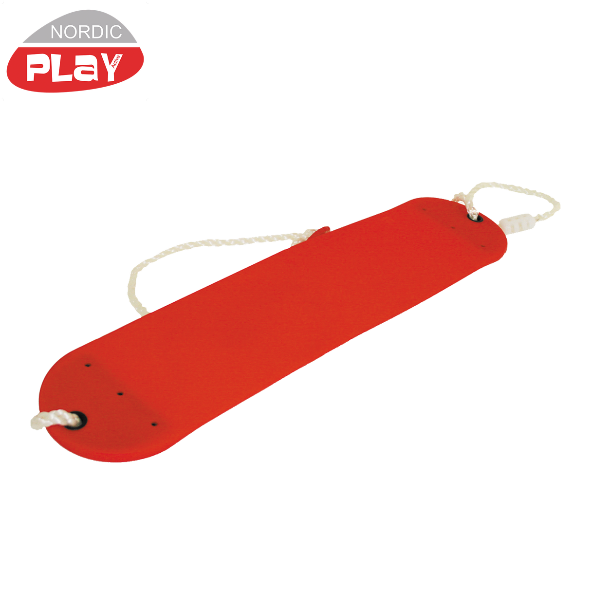 Blød gynge med reb - rød
