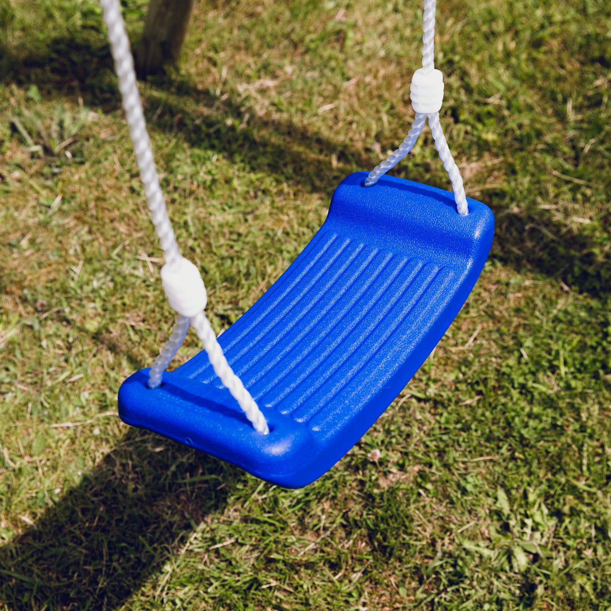 Gyngesæde med reb - blå