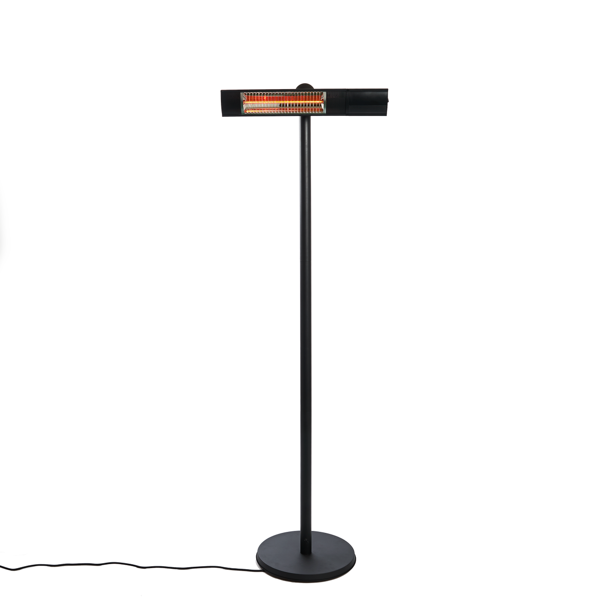 Terrassevarmer 500/1000/1500W gulvmodel, remote, RGT, sort