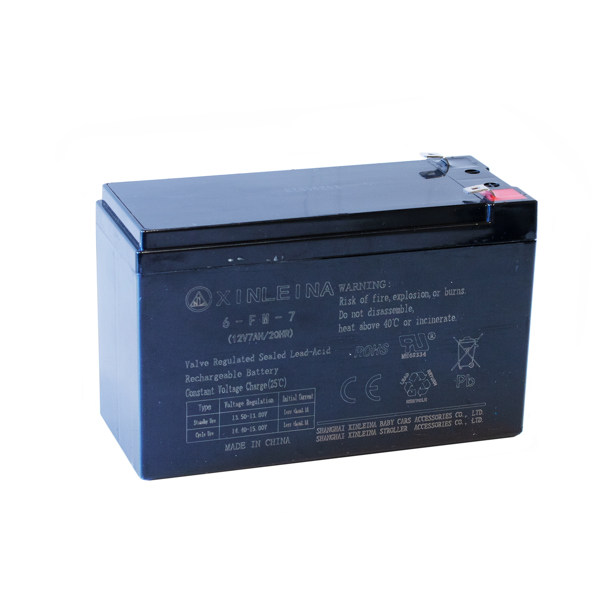 Blybatteri 12/7AH til elbil