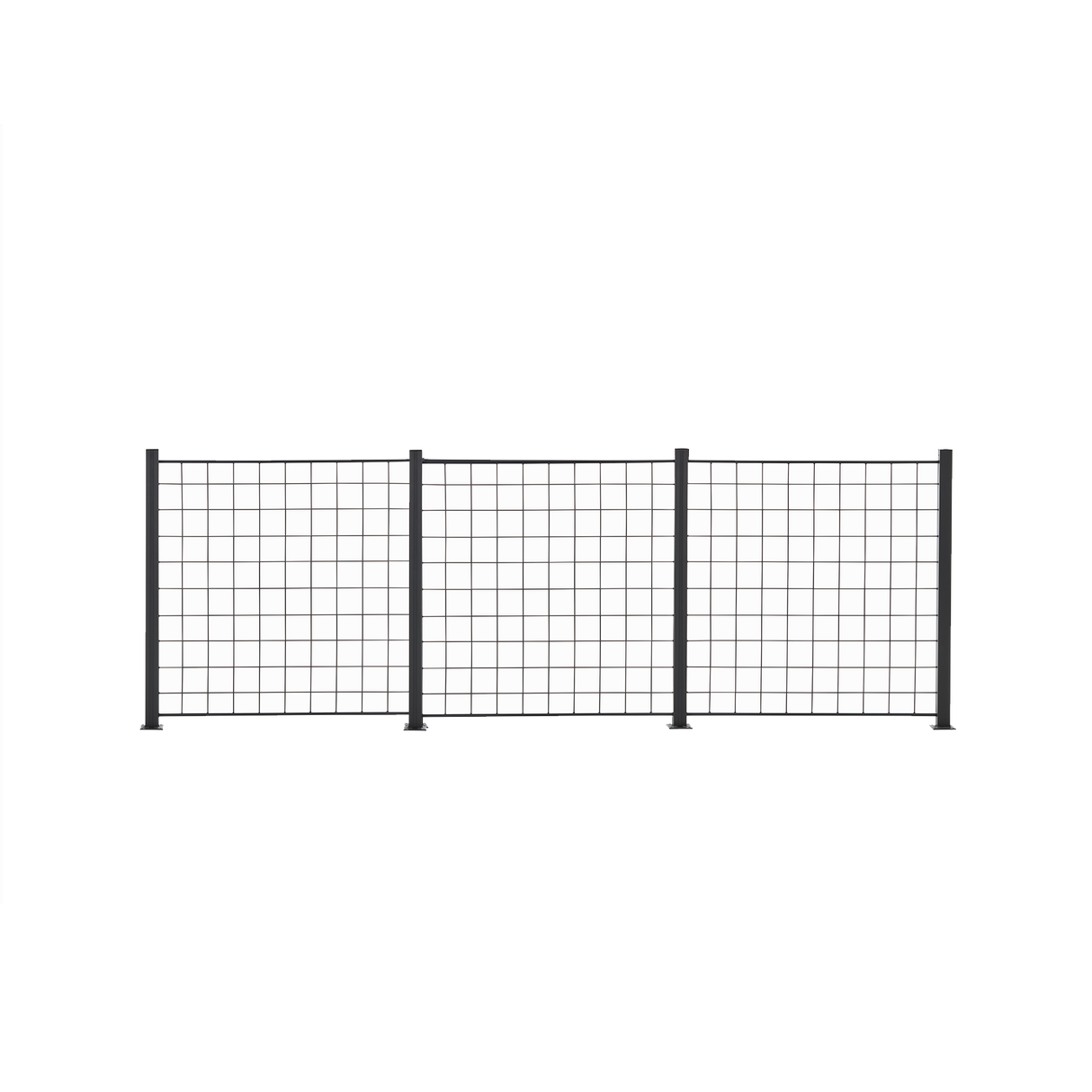 3 Fag espalier antracitgrå 100 x 100 cm inkl. 4 alu stolper 108 cm