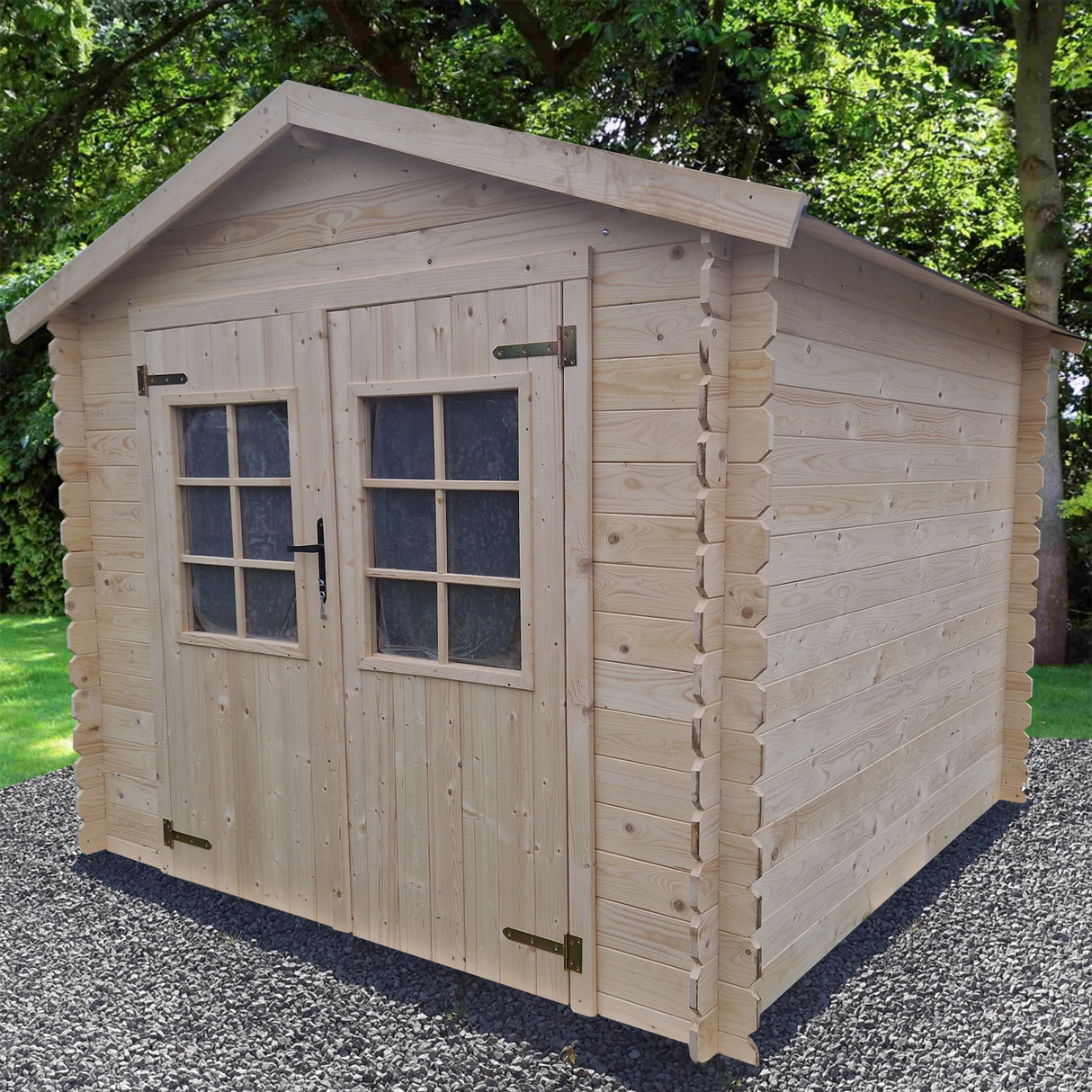 Redskabsrum model Møn ubehandlet ekskl. gulv og tagpap