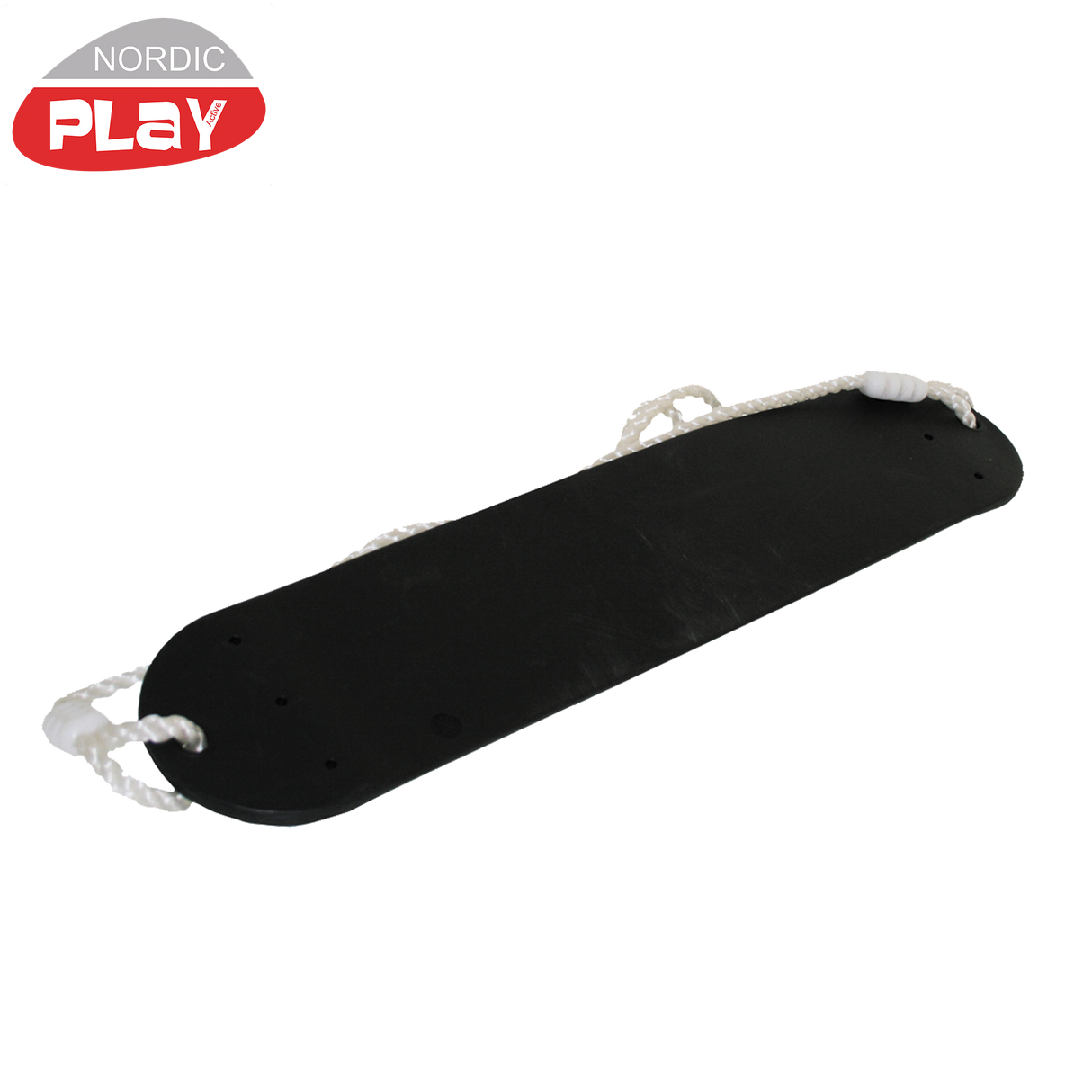 Blød gynge med reb - sort