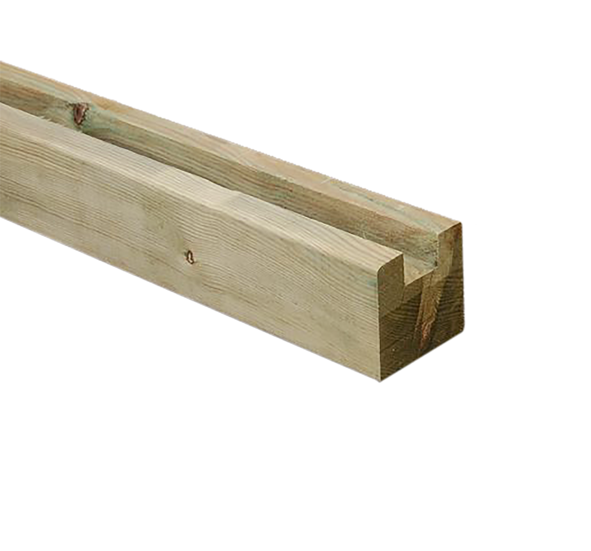 Stolpe til profilhegn ende 9 x 9 x 270 cm