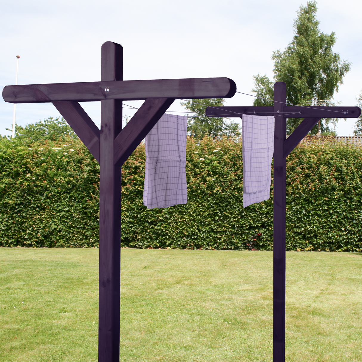 Tørrestativ trykimprægneret - sort grundmalet