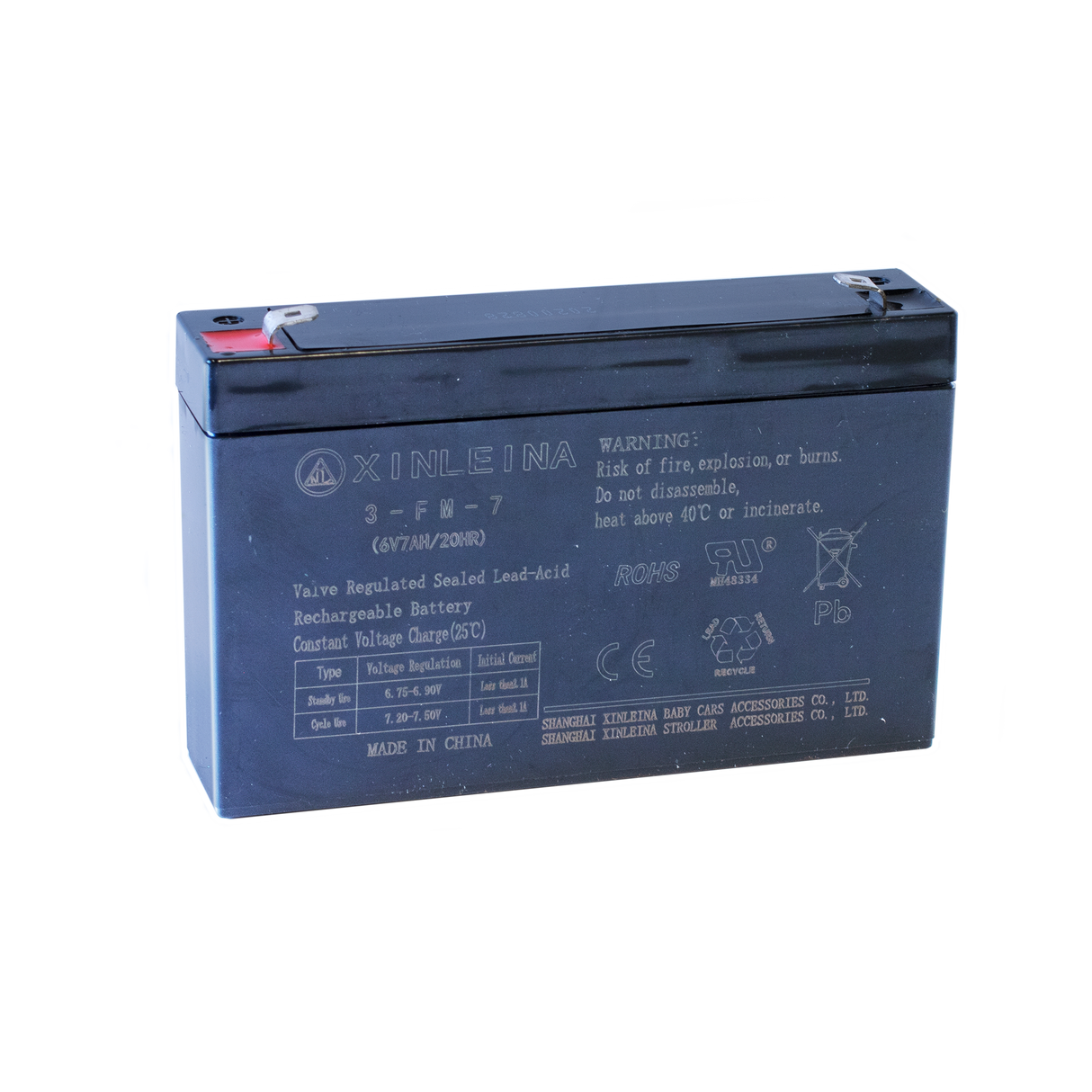 Blybatteri 6V/7AH til elbil