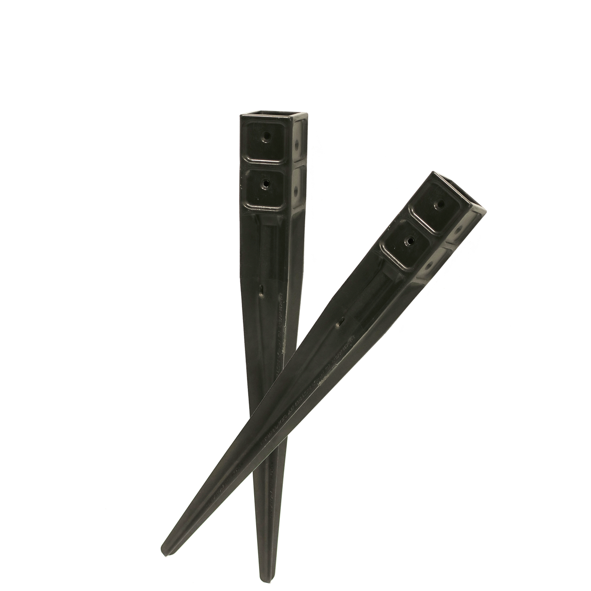 Stolpespyd plast 51 x 51 mm L: 550 mm sort