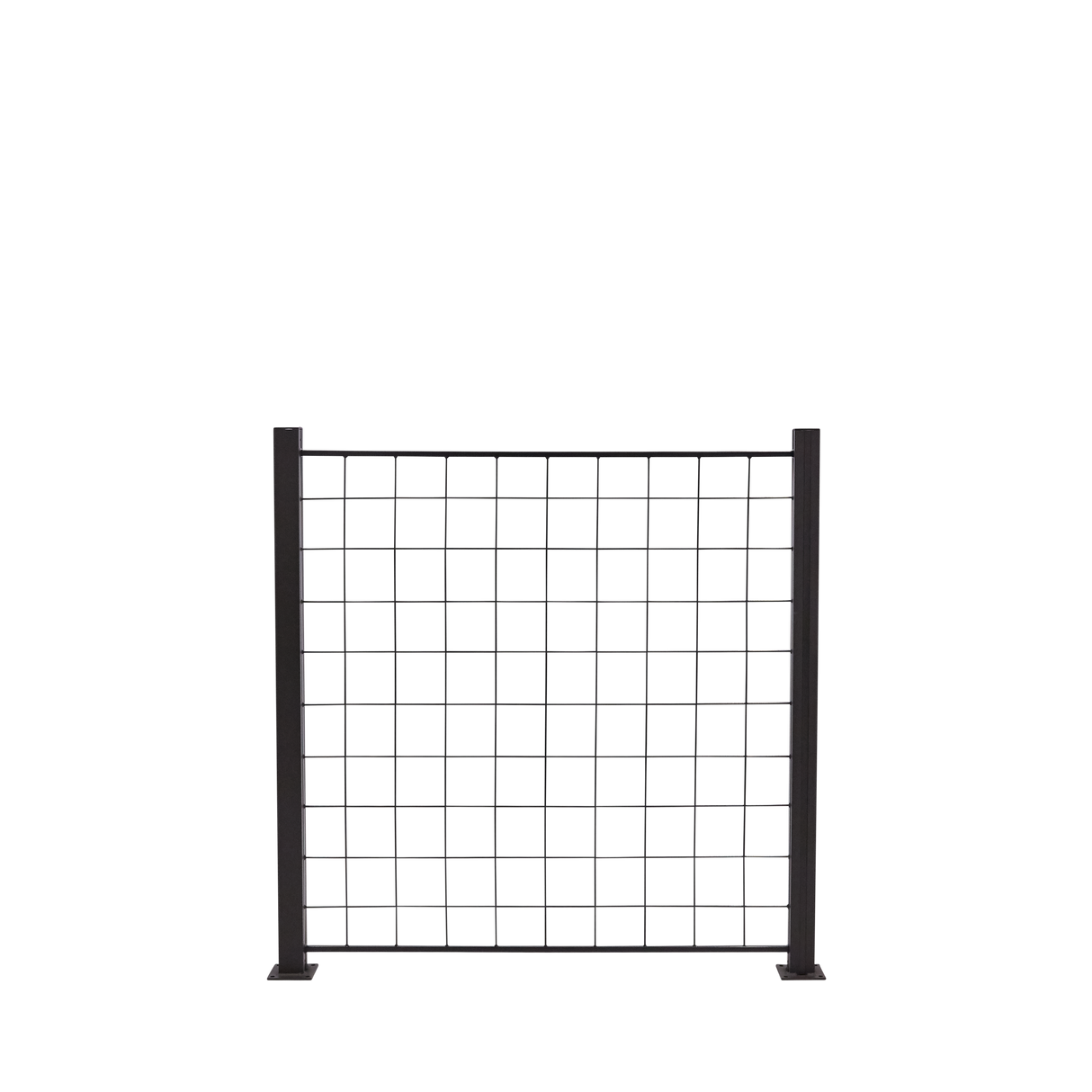 Espalier 100 x 100 cm antracitgrå til aluminium stolpe