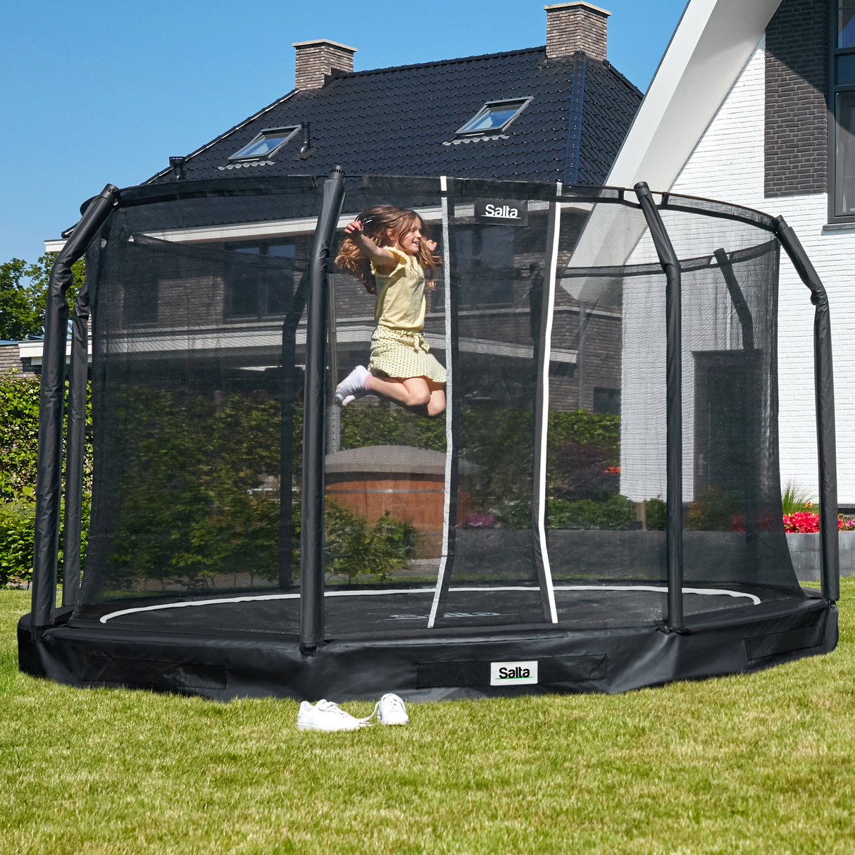 Trampolin Premium Ground inkl. sikkerhedsnet Ø305 cm Salta