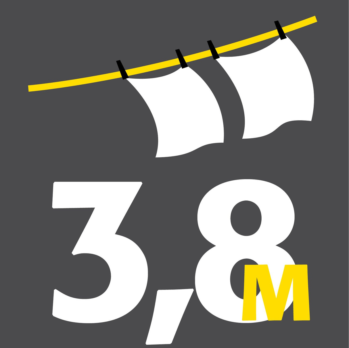 Tørrestativ Artweger by væghængt - 60 cm