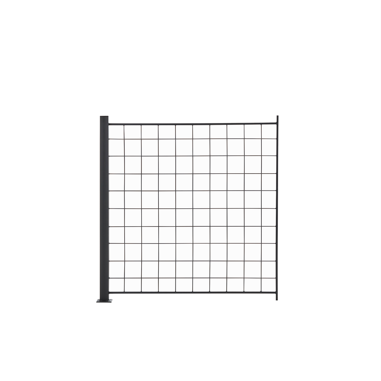 1 Tillægsfag espalier antracit grå 100 x 100 cm inkl. 1 alu stolper 108 cm