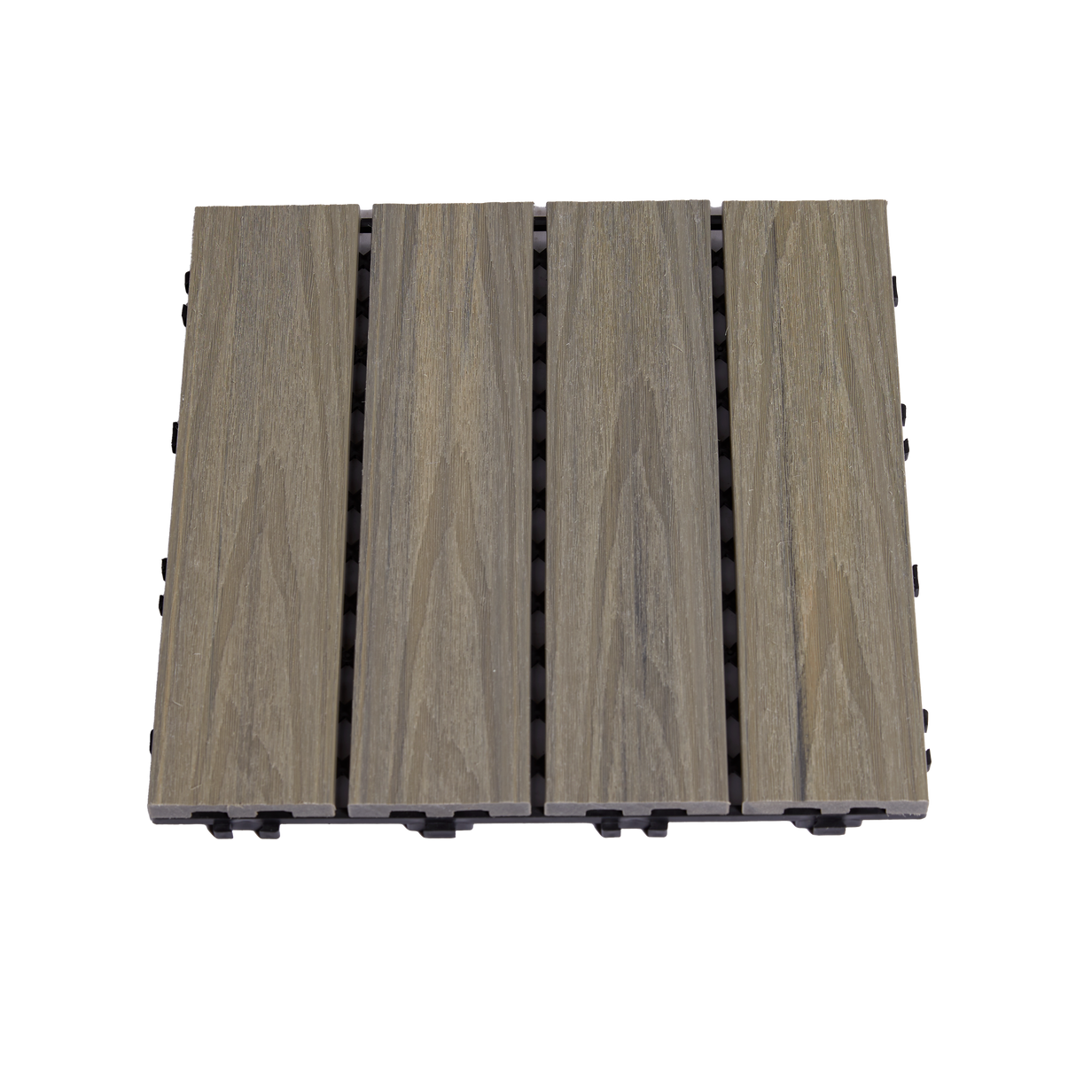 Terrasseflise komposit 30 x 30 cm 4-pak, drivhustømmer,