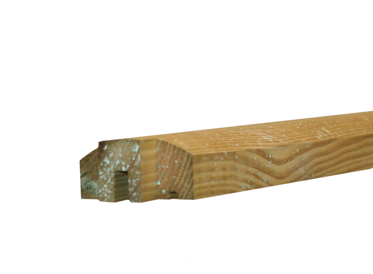 Lige top til profilhegn 6 x 3 x 200 cm