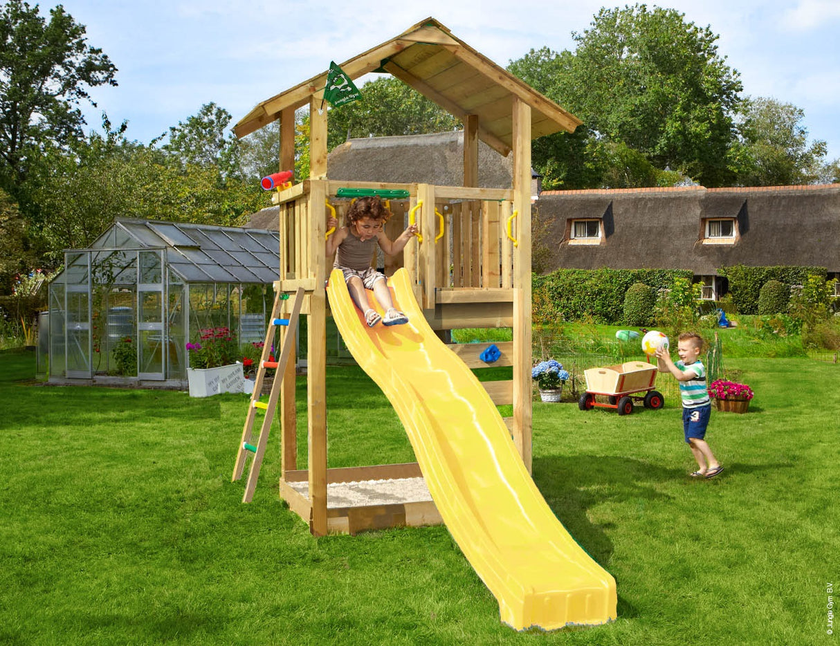 Legetårn Jungle Gym Sierra 2.1 m/gul rutschebane