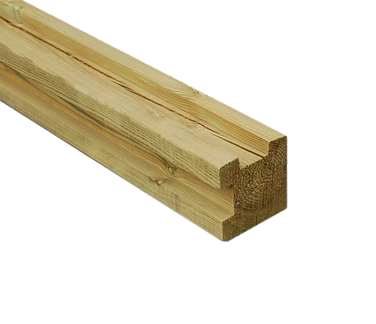 Stolpe til profilhegn hjørne 9 x 9 x 270 cm