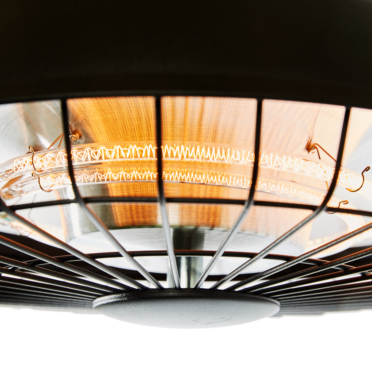 Terrassevarmer 600/1200/1800W lofthængt, remote, soft touch, sort