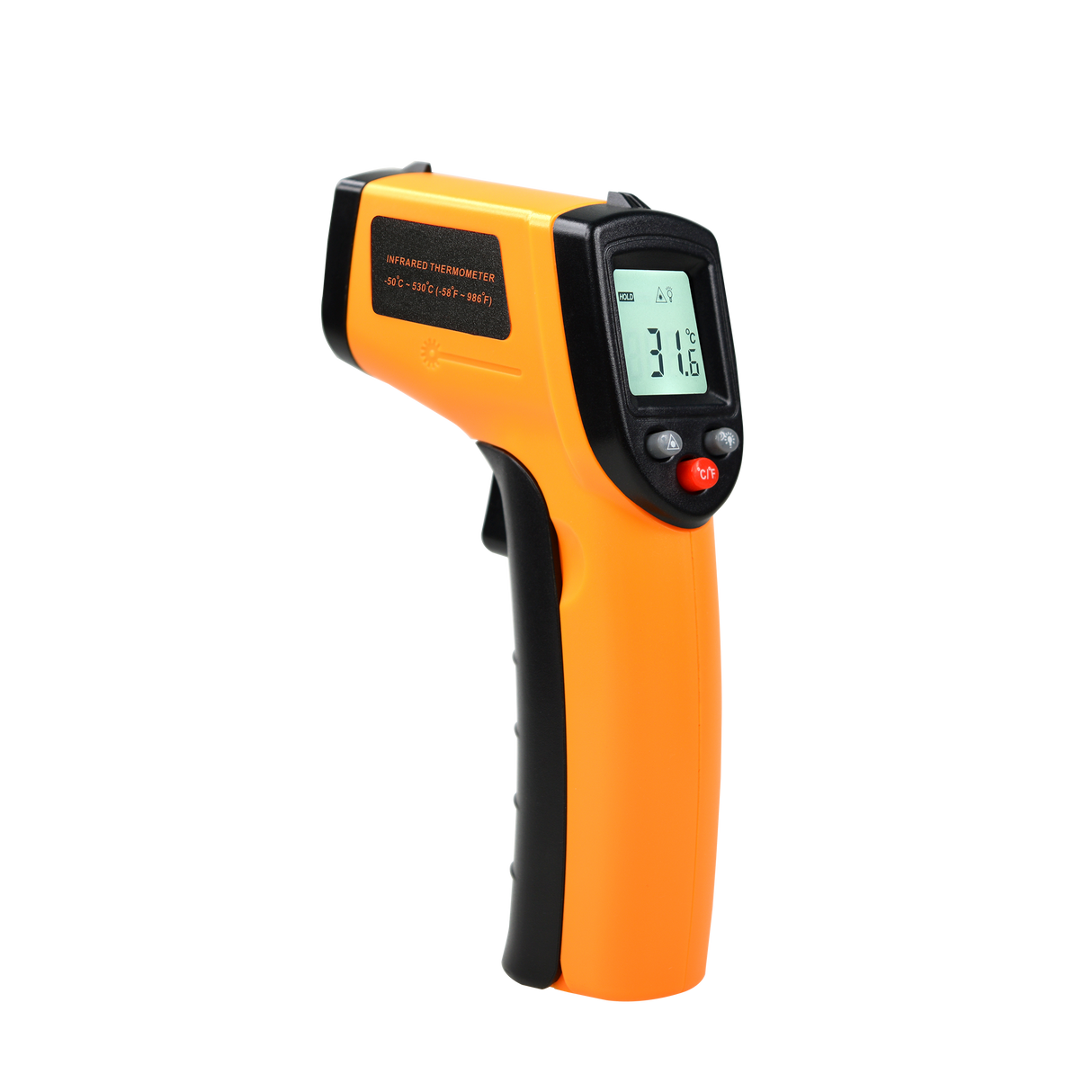 NAPOLI infrarød termometer, orange/sort