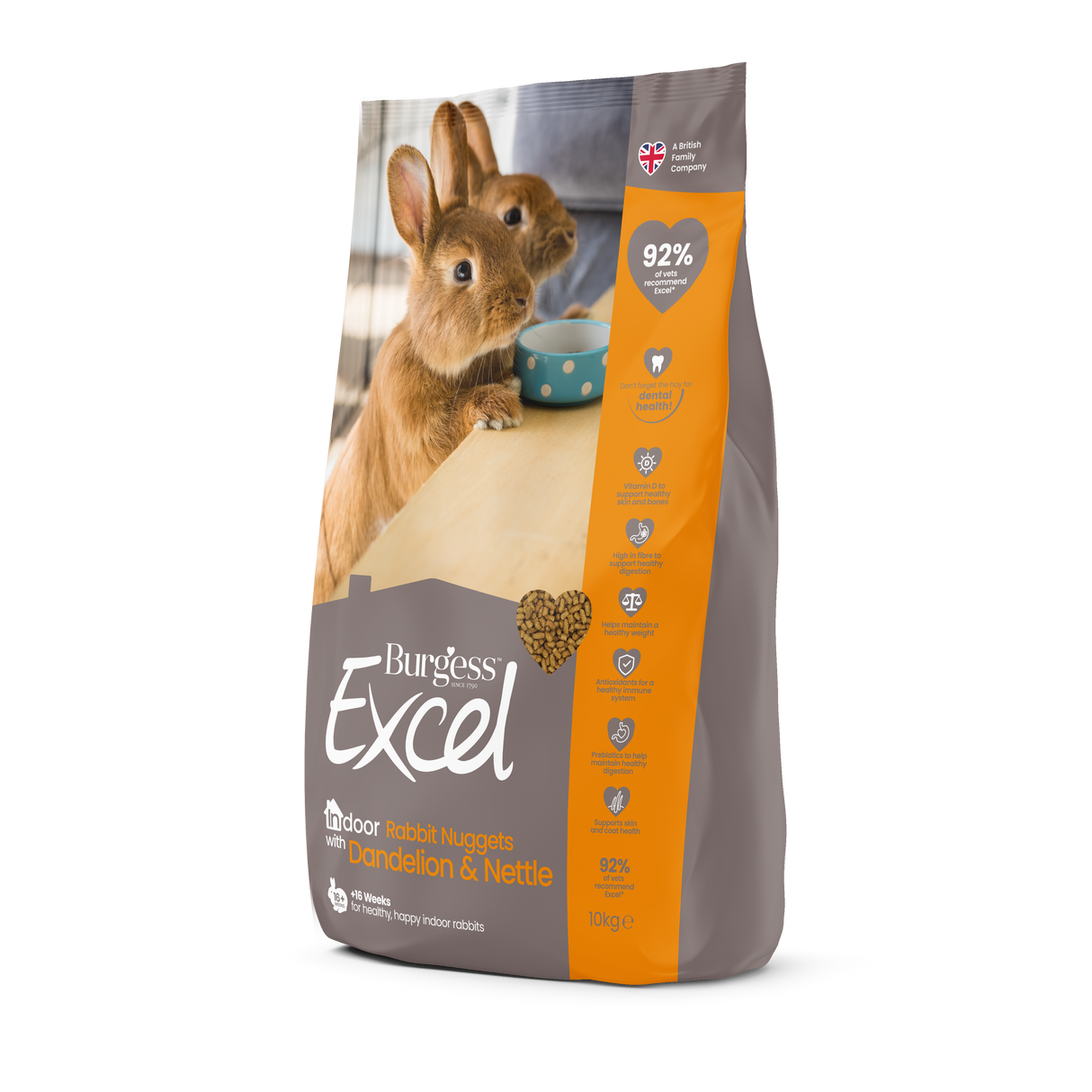 Excel indendørs kanin foder - 10kg