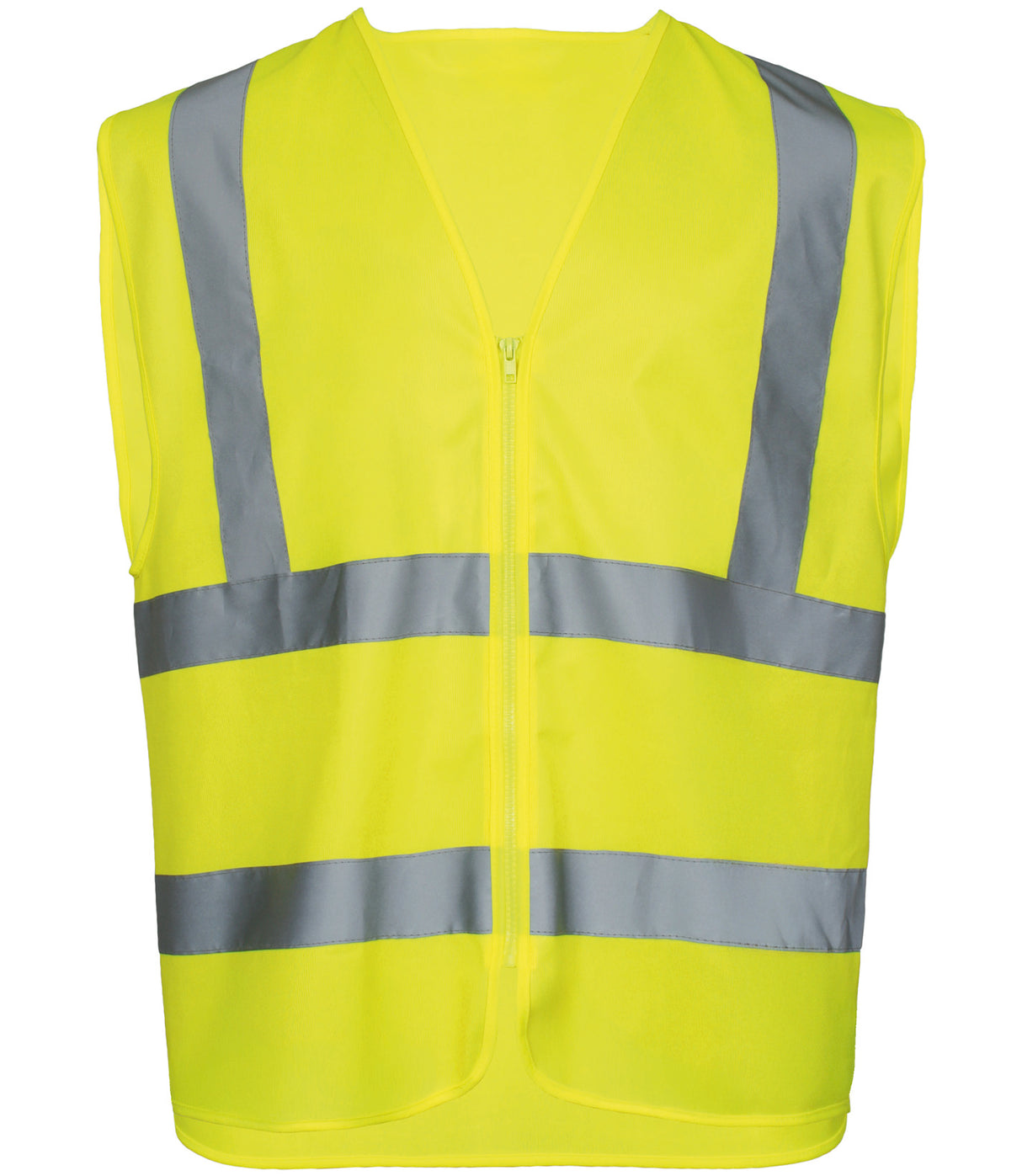 Hi-Vis Sikkerhedsvest m. lynlås - Saturn Gul