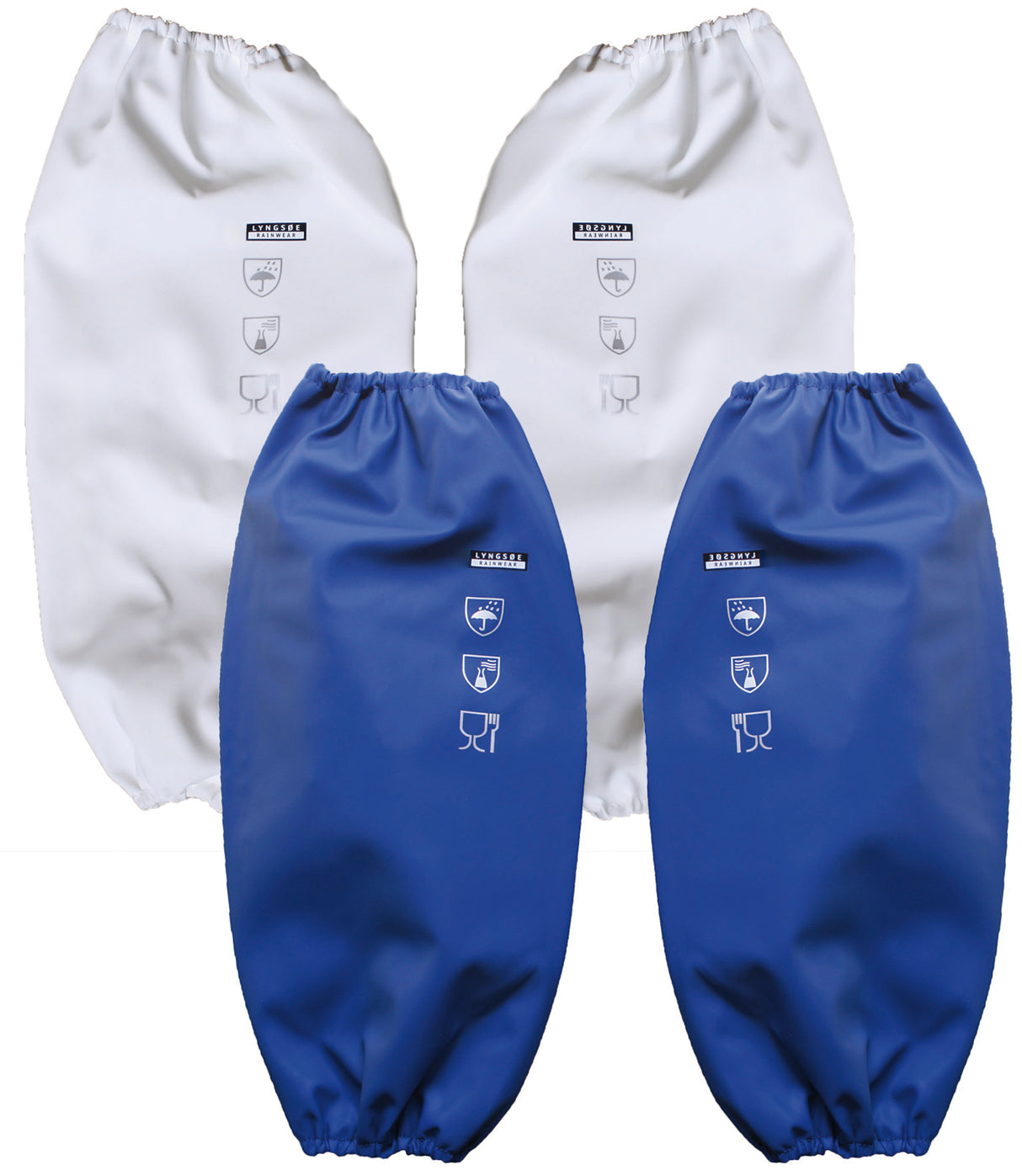 Ærmer i kraftig PU kvalitet - Hvid