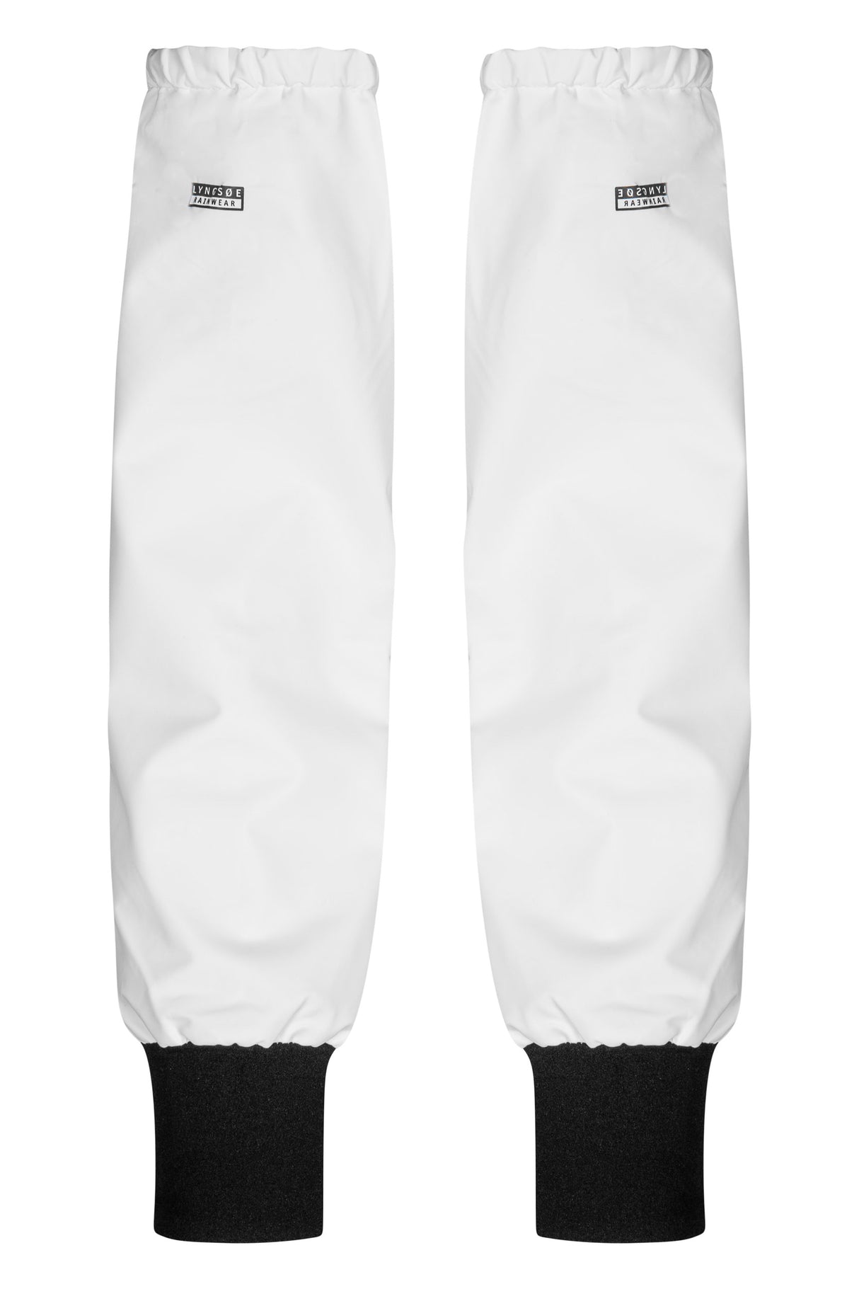 Ærmer med neopren ved håndled i kraftig PU kvalitet - Hvid