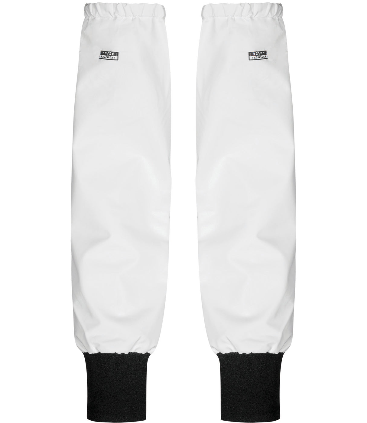 Ærmer med neopren ved håndled i kraftig PU kvalitet - Hvid