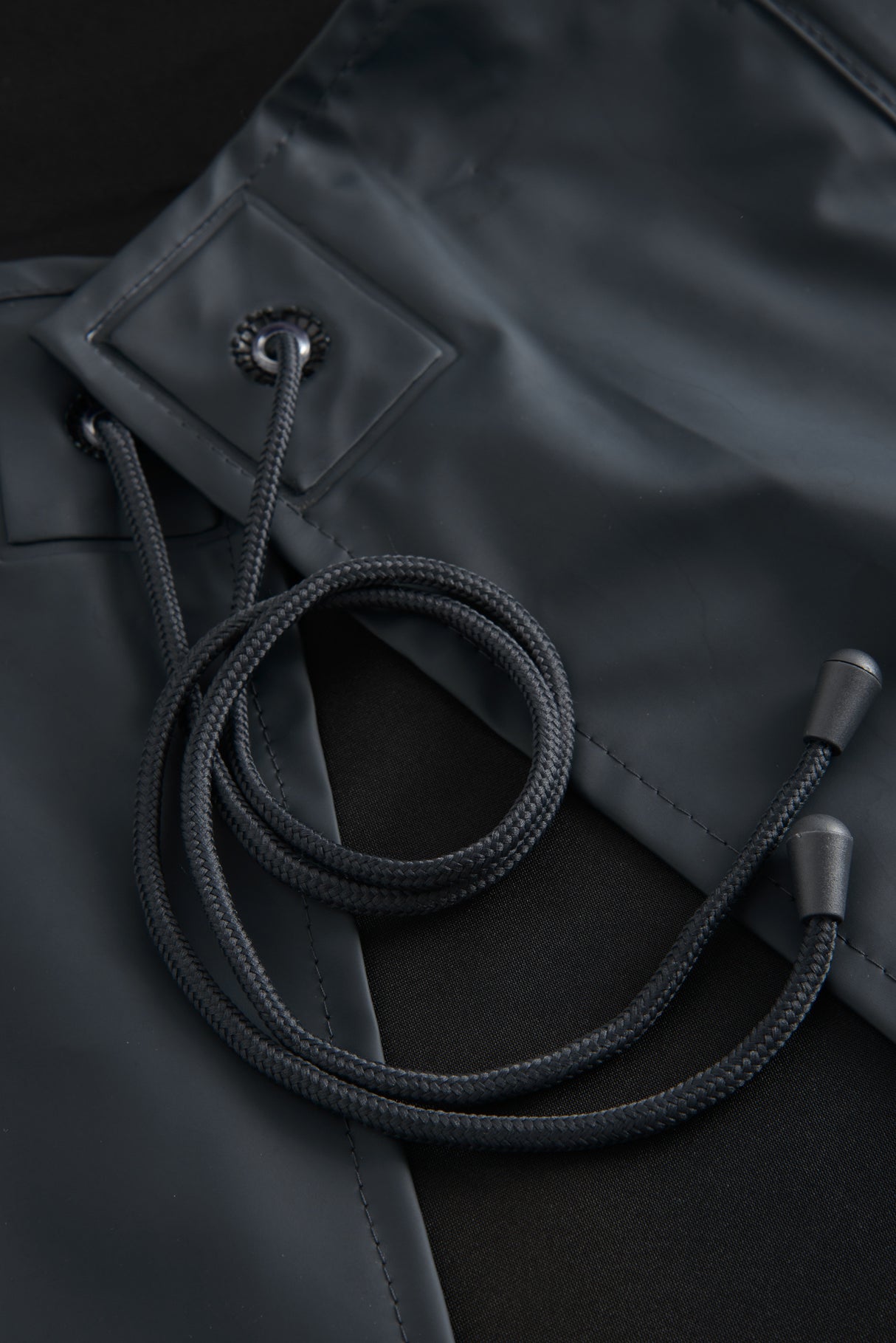 Forklæde i kraftig PU/PVC kvalitet - Navy