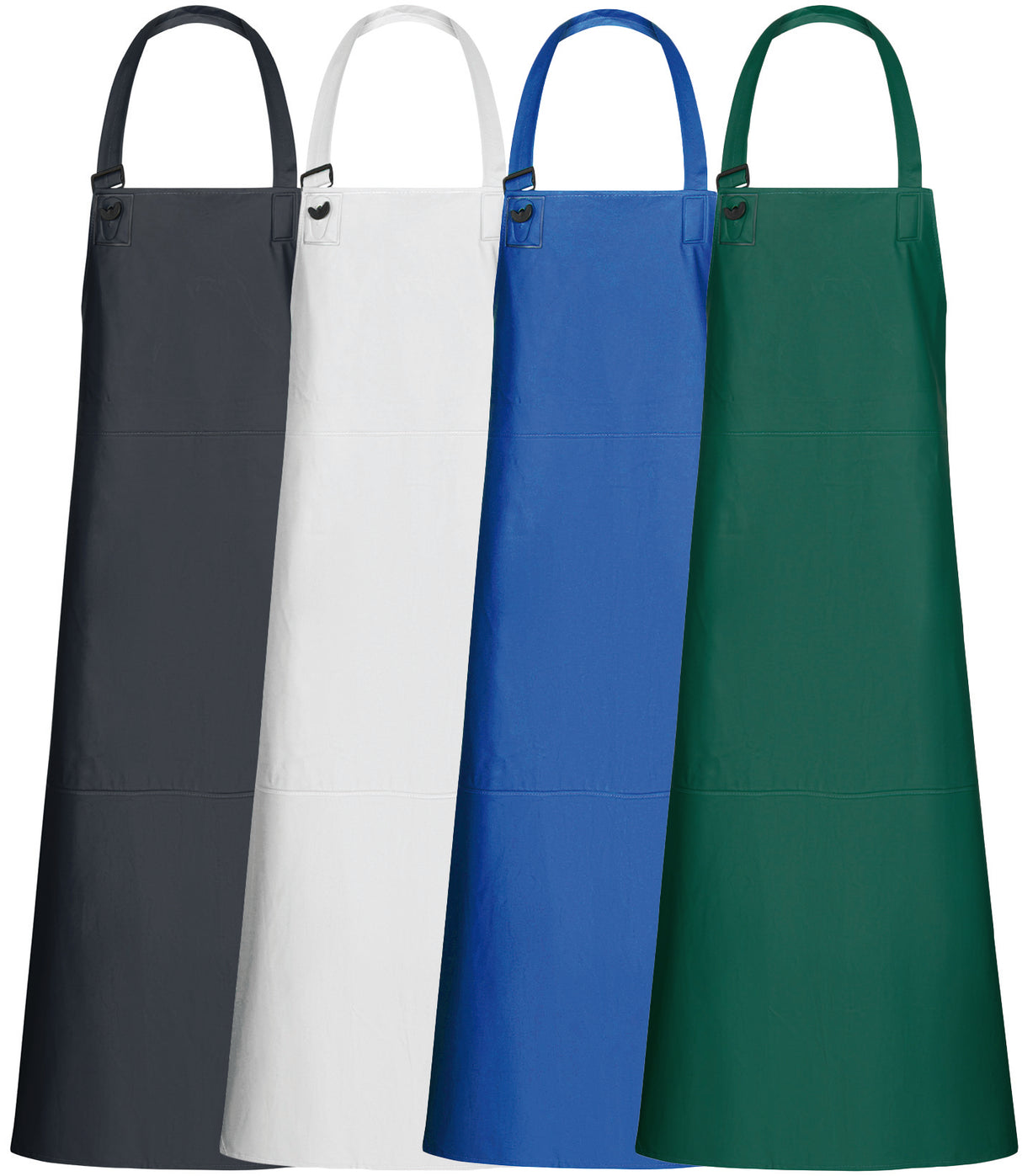 Forklæde i kraftig PU/PVC kvalitet - Lysegrøn